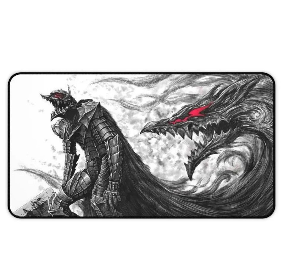 Berserk Guts Desk Mat, Mouse Pad, Anime Fan, Gamers Gift, Choose Size