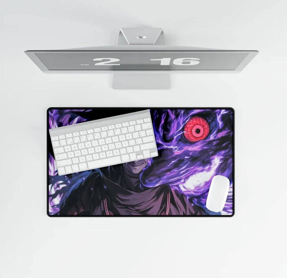 Sasuke Uchiha Mouse Pad: Naruto Anime Gaming Desk Mat,Choose Size