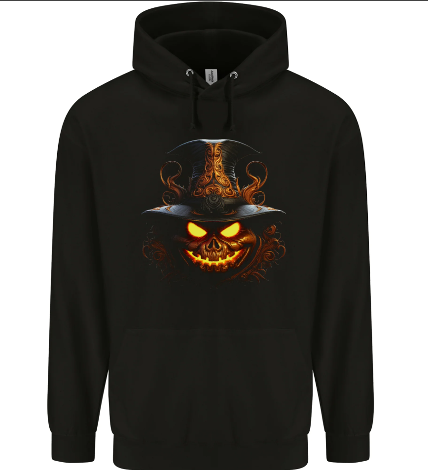 Evil Halloween Pumpkin Face 2 Mens