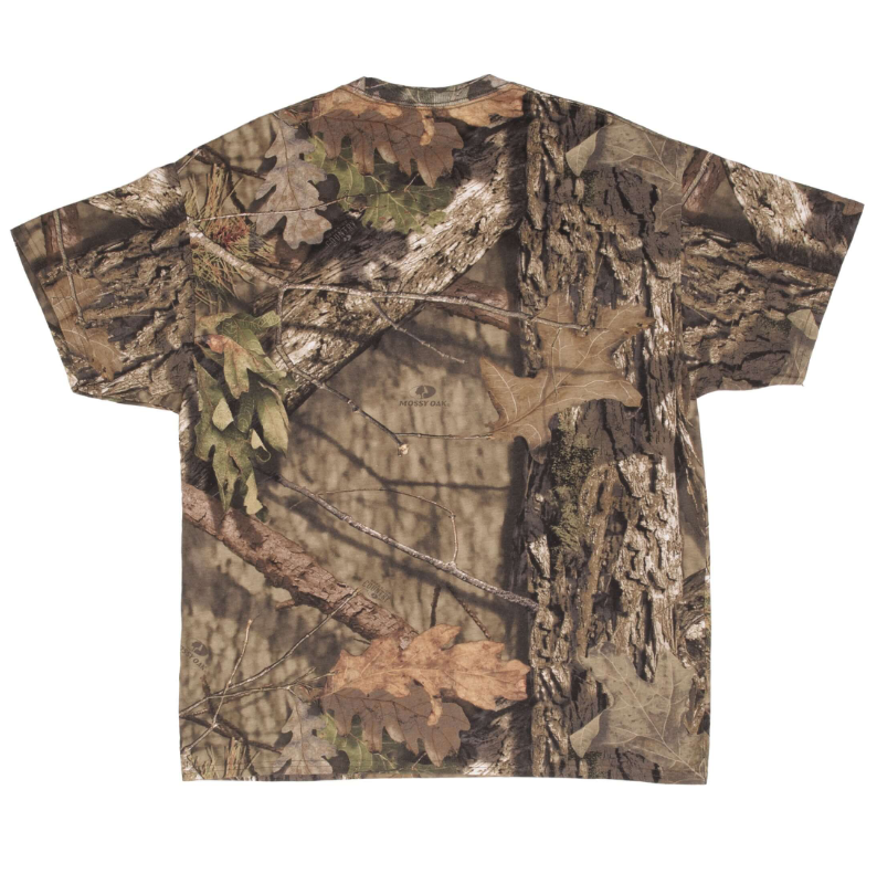 VINTAGE HUNTING MOSSY OAK BREAK UP COUNTRY CAMO POCKET TEE SHIRT