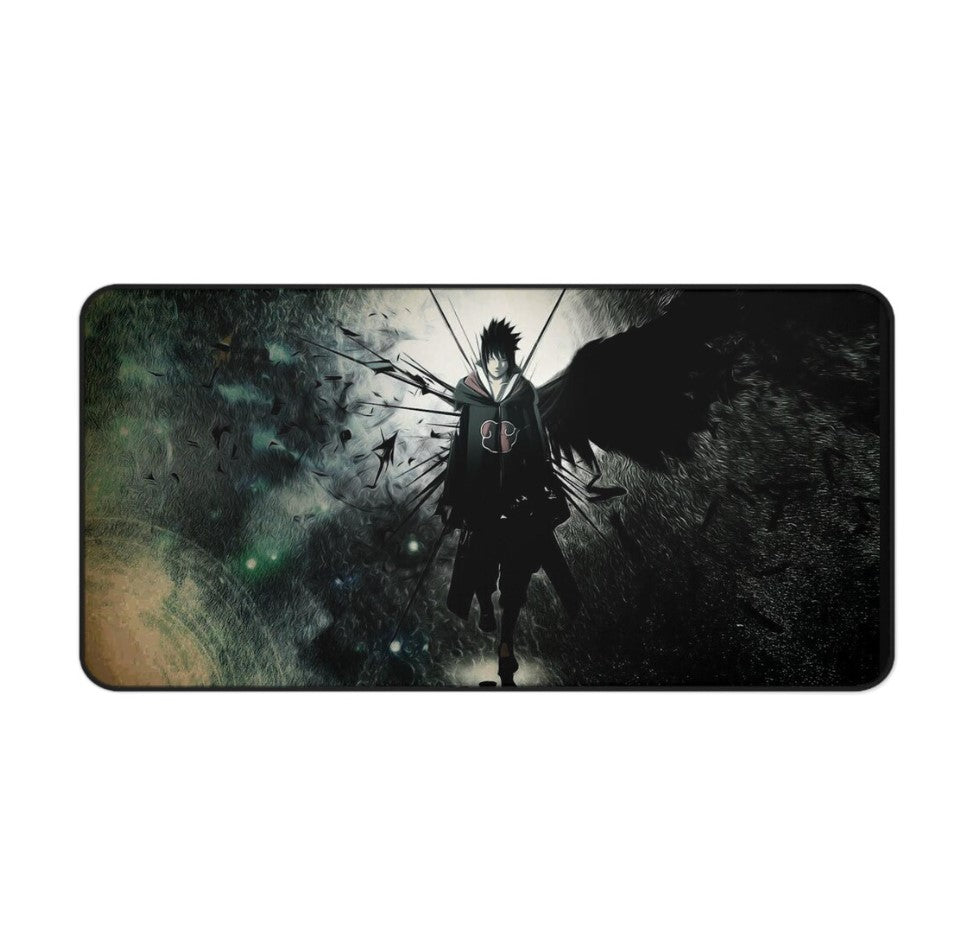 Anime Naruto, Sasuke Desk Mat with Dark Aesthetic, Office Decor,,Choose Size