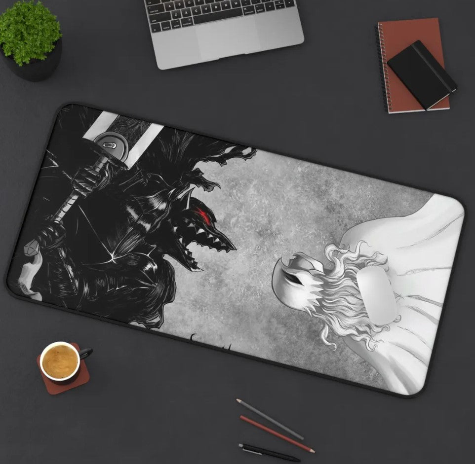 Anime Berserk Guts x Griffith Desk Mat, Mouse Pad, Anime Fan, Gamers Gift, Choose Size