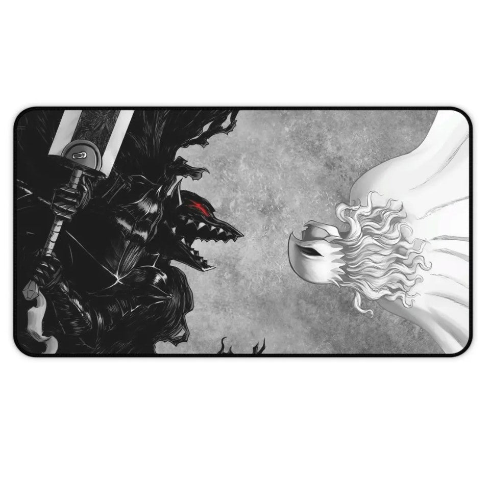 Anime Berserk Guts x Griffith Desk Mat, Mouse Pad, Anime Fan, Gamers Gift, Choose Size
