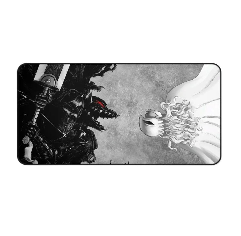 Anime Berserk Guts x Griffith Desk Mat, Mouse Pad, Anime Fan, Gamers Gift, Choose Size