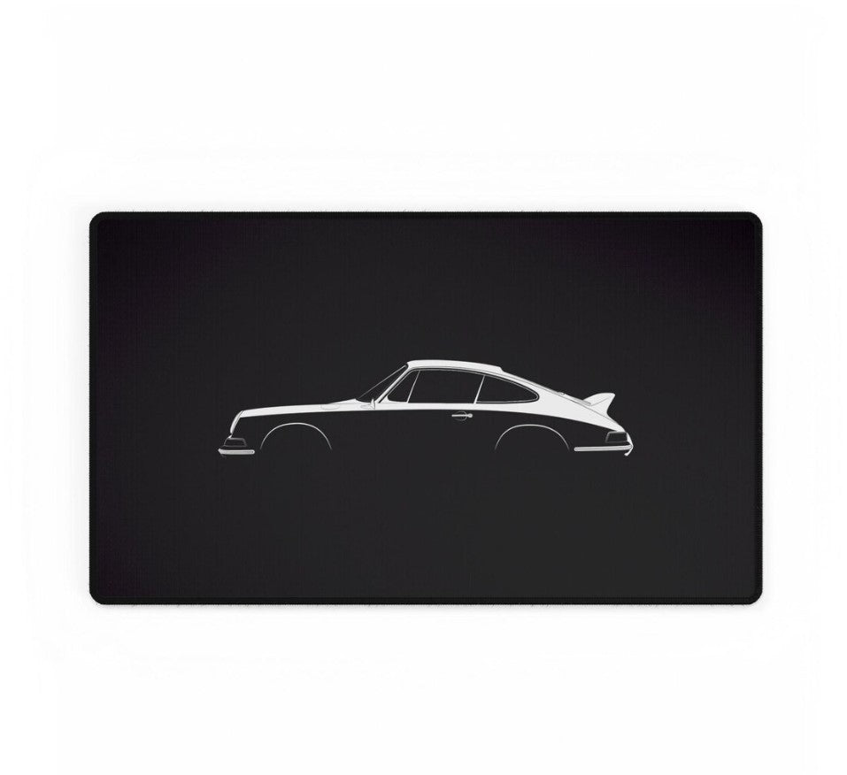 Car Silhouette Desk Mat: Modern Office Decor - Automotive Gift