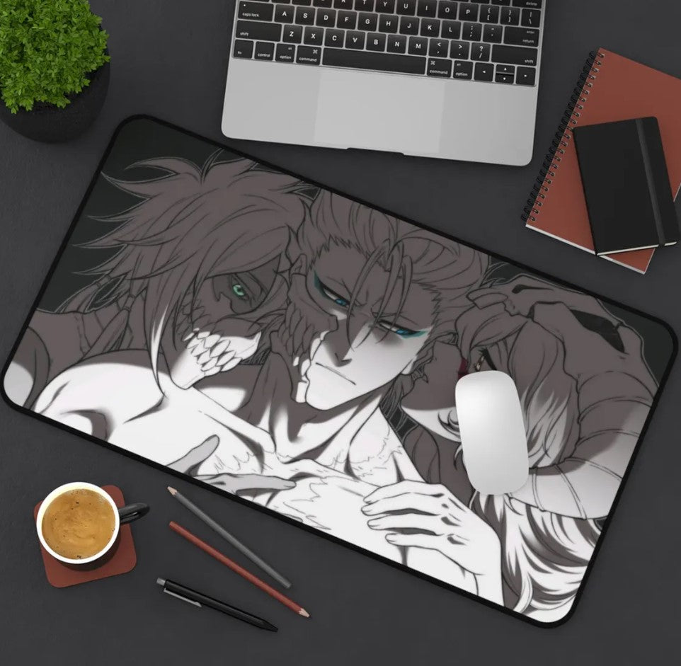 Anime Bleach Ichigo x Aizen Desk Mat, Mouse Pad, Gamers Gift, Anime Fans, Choose Size