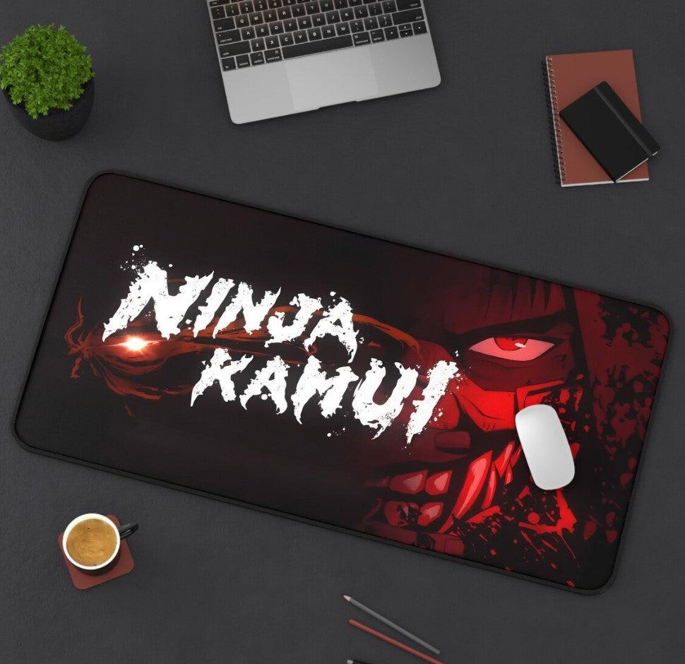 Kamui Anime Deskmat Ninja Desk Mat Cute Art Anime Mouse Pad Trendy Decor Gift Computer Accessories,Choose Size