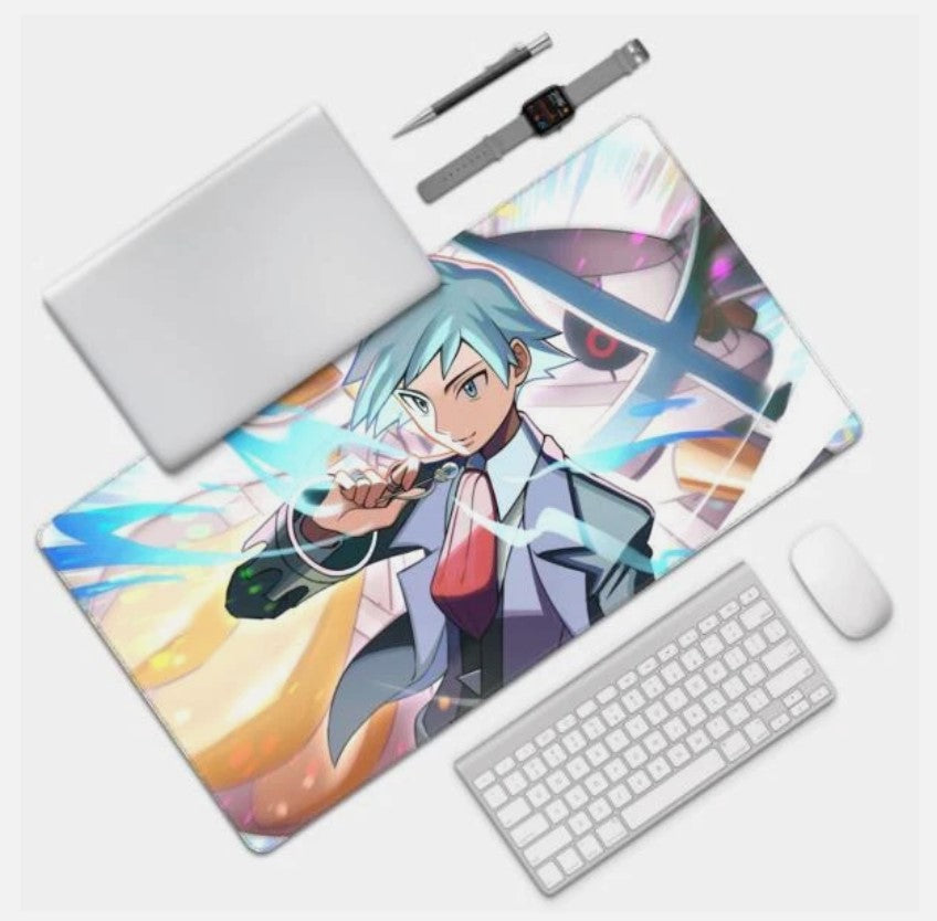 Board Card Game Pokemon Steven Stone Gaming Mouse Pad PTCG CCG MTG Play Mat , Choose Size