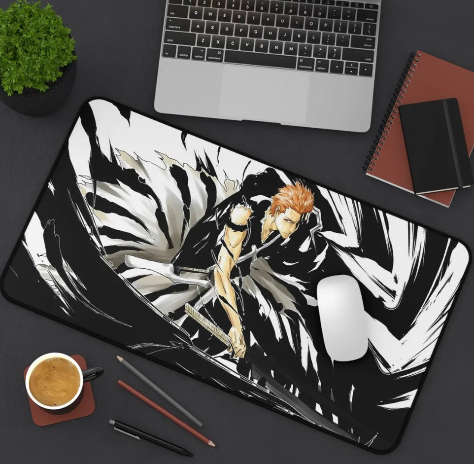 Anime Bleach Ichigo Desk Mat, Mouse Pad, Gamers Gift, Anime Fan, Choose Size