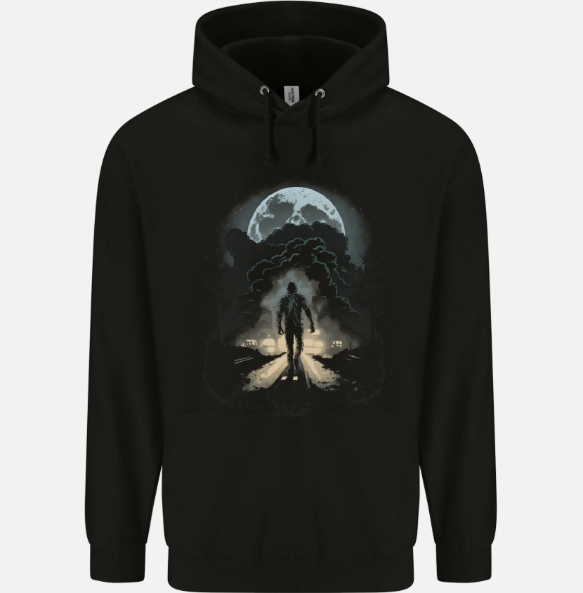 Zombie Street Halloween Mens Hoodie