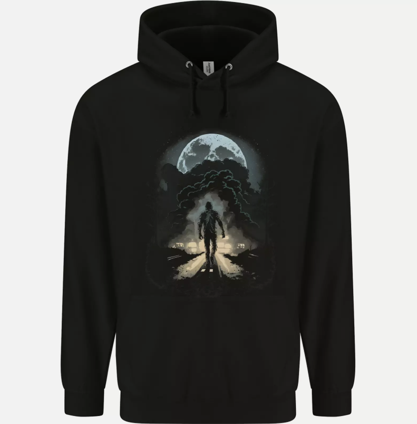 Zombie Street Halloween Mens Hoodie