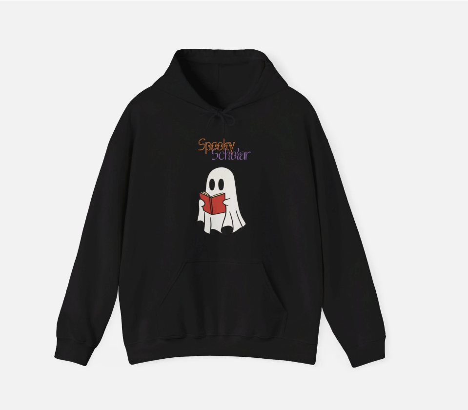 Spooky Ghost Scholar Hoodie