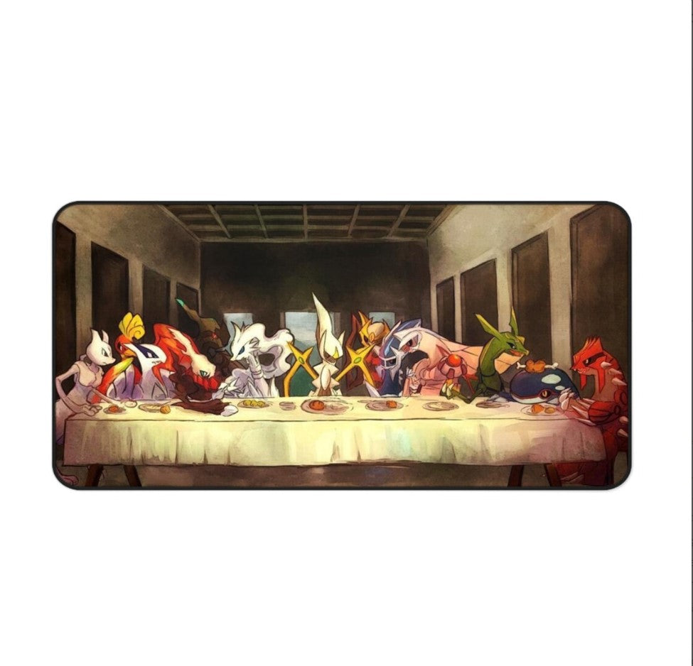 Pokemon Last Supper Desk Mat, Mouse Pad, Anime, Cute, Lofi Gamer Gift Collection,Choose Size