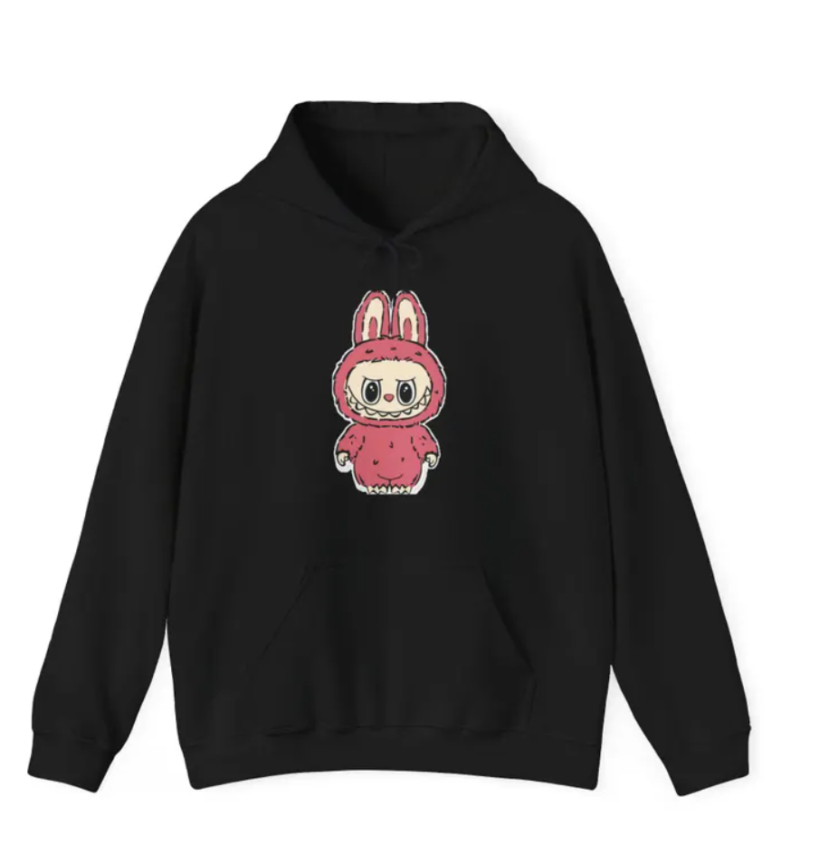 Labubu Graphic Hoodie for Trendy Comfort, Unisex Sweatshirt for Casual Wear, Ideal for Gifts, Streetwear, Everyday Style