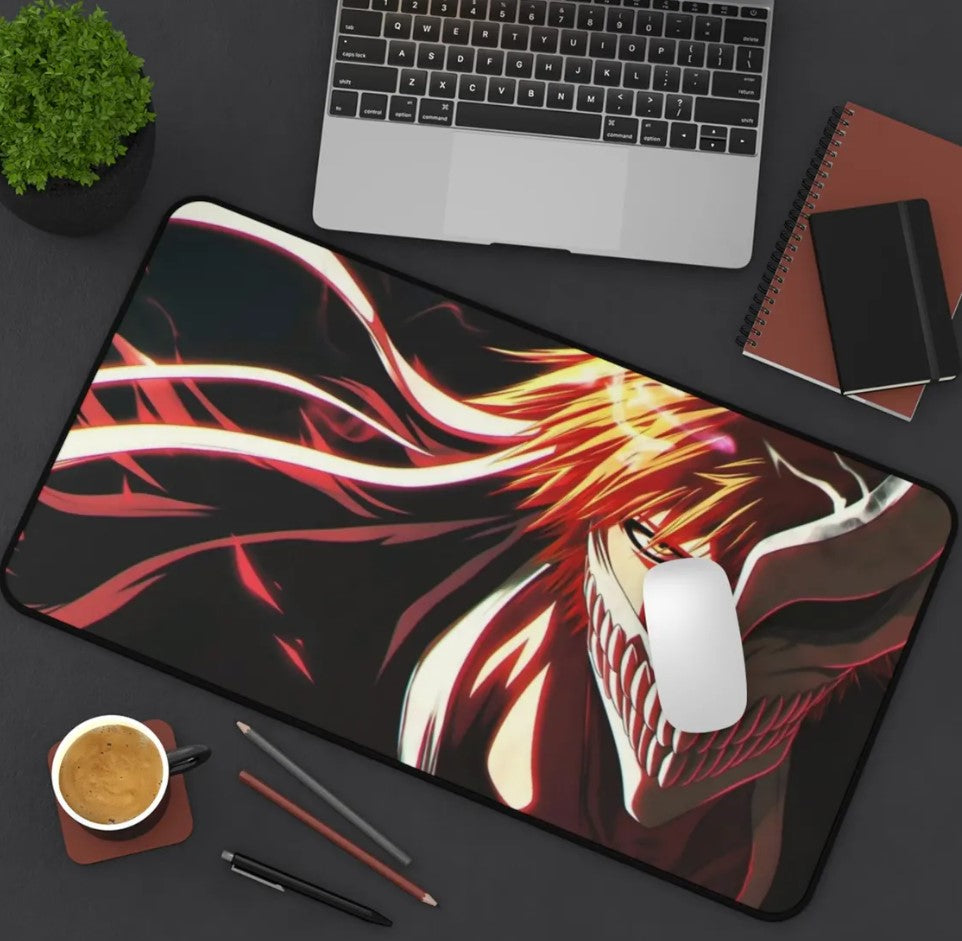 Bleach Ichigo Kenpachi Desk Mat, Mouse Pad, Gamers Gift, Anime Fan, Choose Size (Copy)