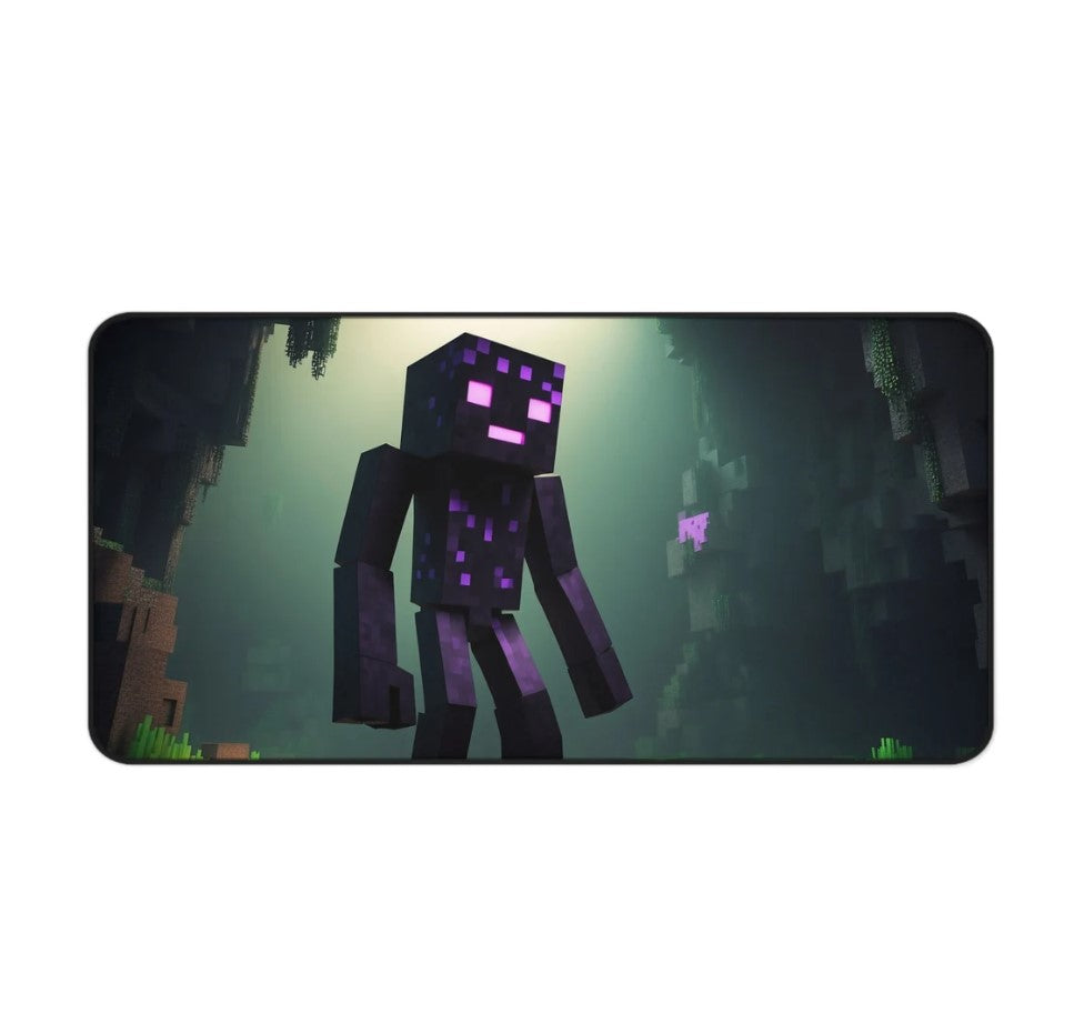 Minecraft Inspired Enderman Re-imagined Gaming Desk Mat Aesthetic Gaming Art Computer Peripheral Aesthetic Environment Design Mouse Pad, Choose Size