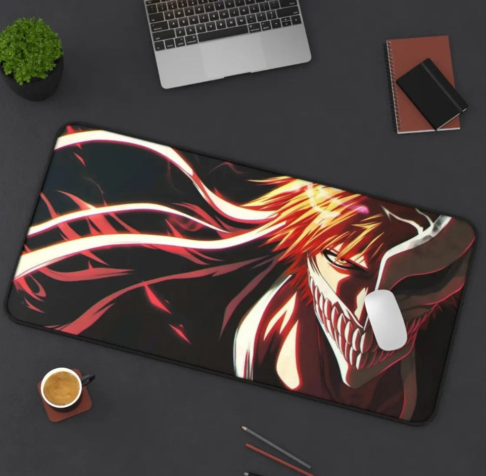 Bleach Ichigo Kenpachi Desk Mat, Mouse Pad, Gamers Gift, Anime Fan, Choose Size (Copy)