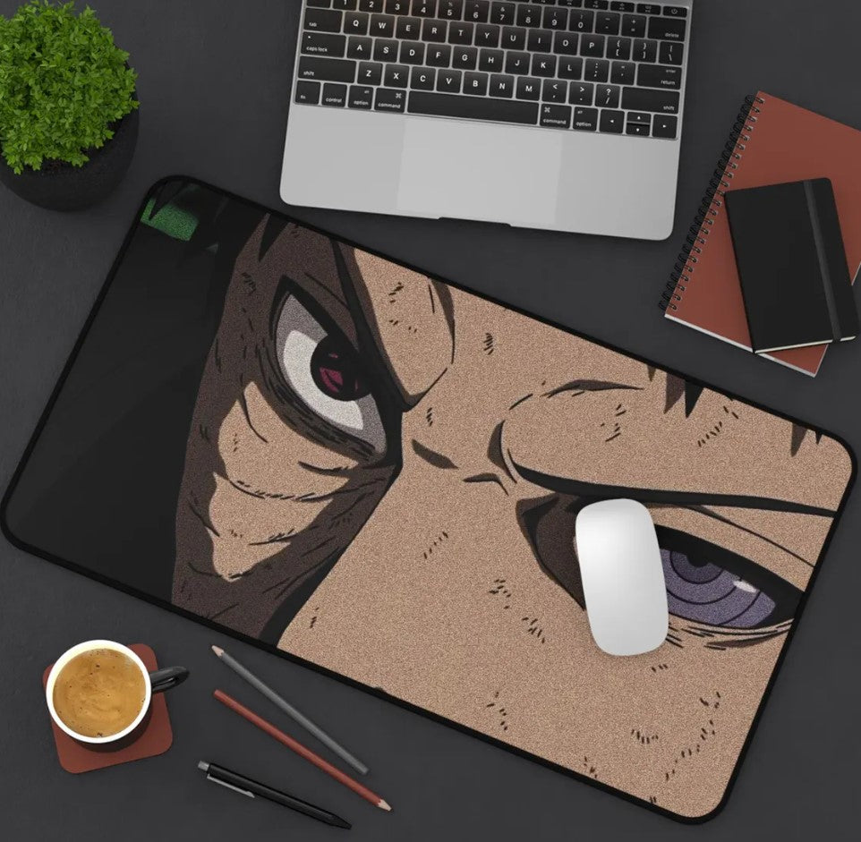 Anime Naruto Obito Desk Mat, Mouse Pad, Gamer Gift, Anime Fan, Choose Size