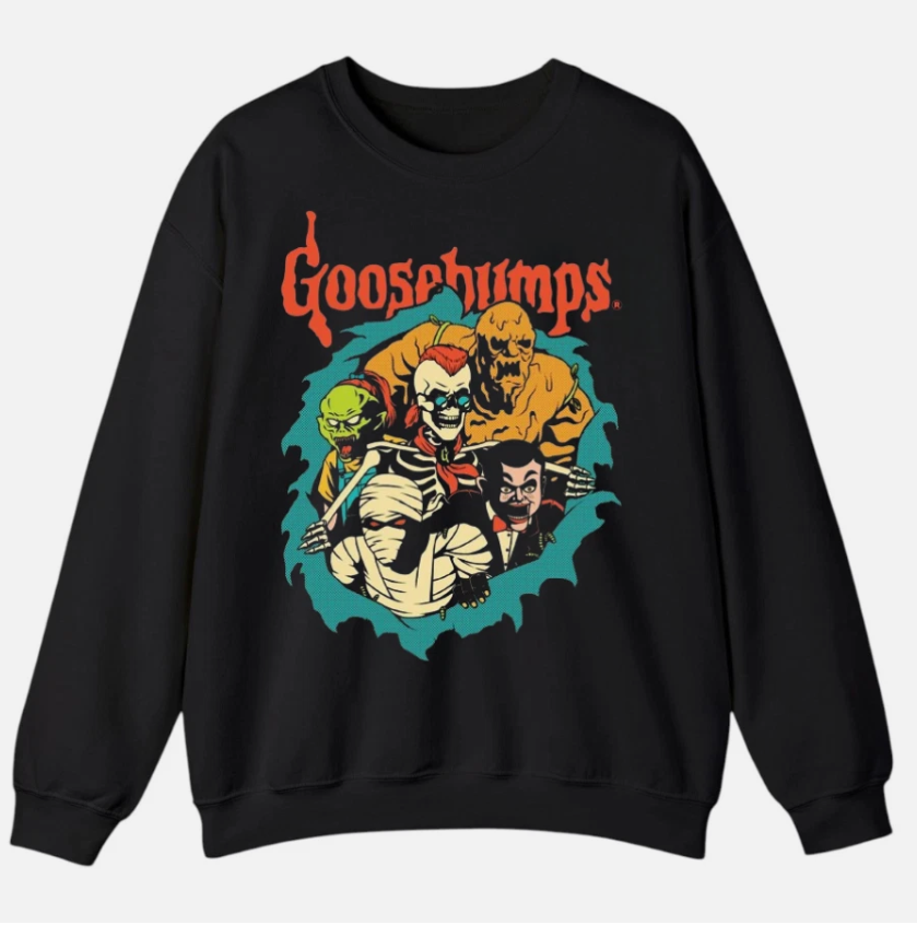 Spooky Mummy Skeleton Dracula Retro Halloween Unisex Sweatshirt