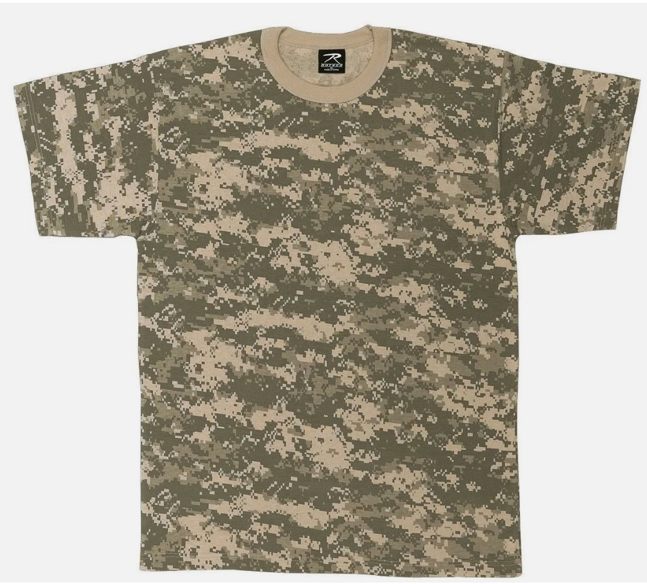 Mens ACU Digital Camouflage MENS T-Shirt, ACU Digital Camo by Rothco
