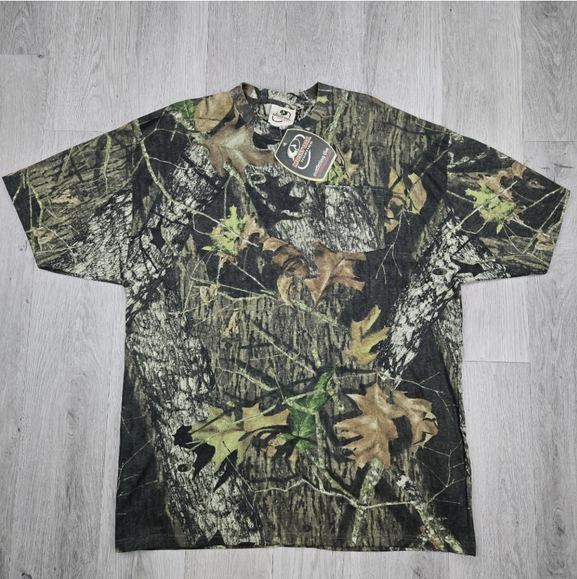Vintage Mossy Oak Shirt Break Up Camo Pocket Tee Deadstock