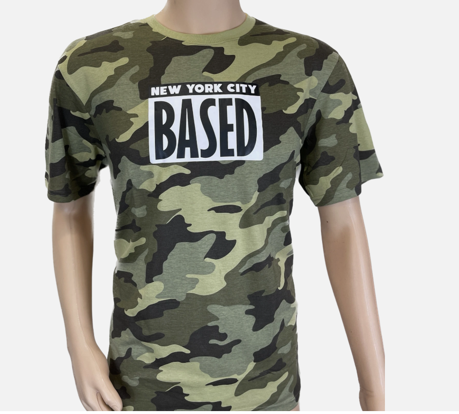 Mens Camo T Shirt Short Sleeve Crew Neck Soft Cotton Army Print Camouflage Tee