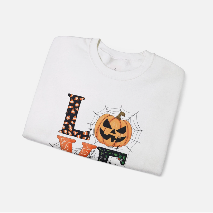 Love Halloween Unisex Heavy Blend Crewneck Sweatshirt