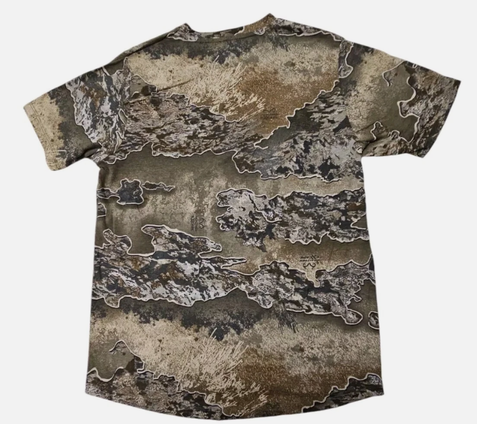Realtree Mens & Big Mens Excape Camouflage Short Sleeve Hunting T-Shirt Small
