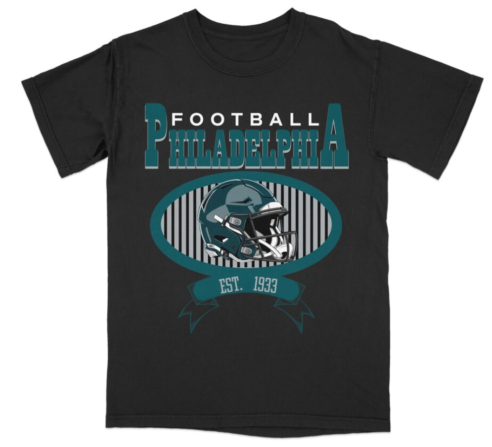 Philadelphia Football t-shirt, Eagles T-Shirt, Sports Fan Apparel, Philly Gift, Football Season Gear, Eagles Fan Gift