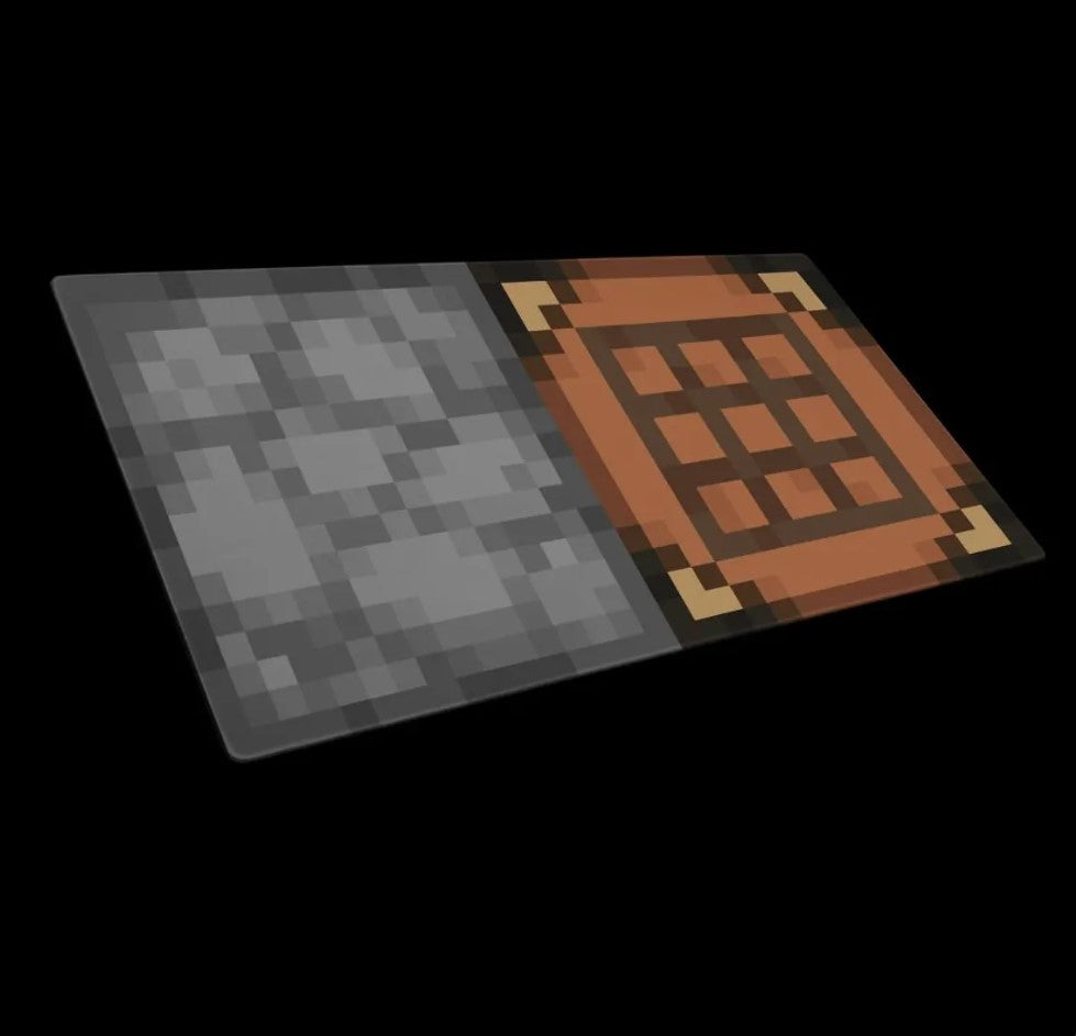 Crafting Table and Furnace- Minecraft Inspired Mousepadc, Choose Size
