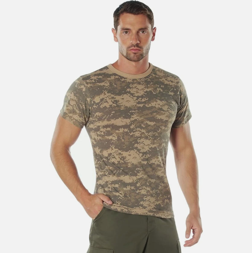 Rothco - Men's Digital Camo T-Shirt, ACU Digital Camo,