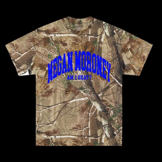 Am I Okay? Camo Graphic Tee, Forest Print Unisex T-Shirt