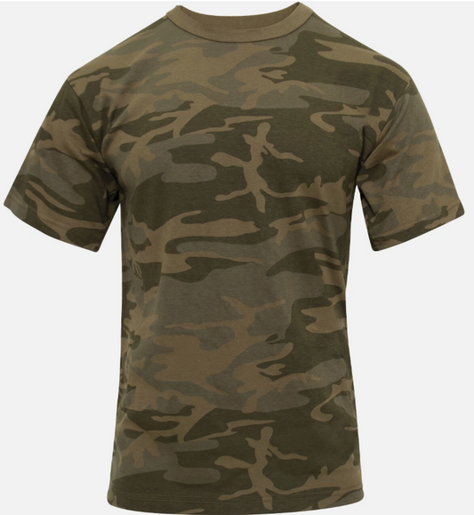 Camo T-Shirt Tactical Tee Short Sleeve Military Army Camouflage Uniform Fashion
