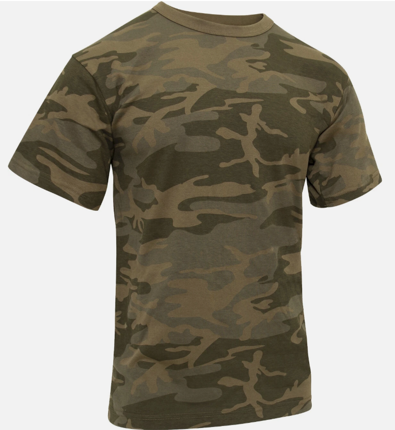 Camo T-Shirt Tactical Tee Short Sleeve Military Army Camouflage Uniform Fashion
