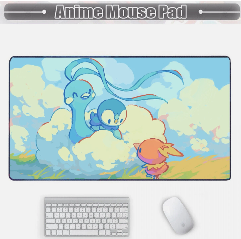 Board Card Game Pokemon Piplup 3143 Gaming Mouse Pad PTCG CCG MTG Play Mat