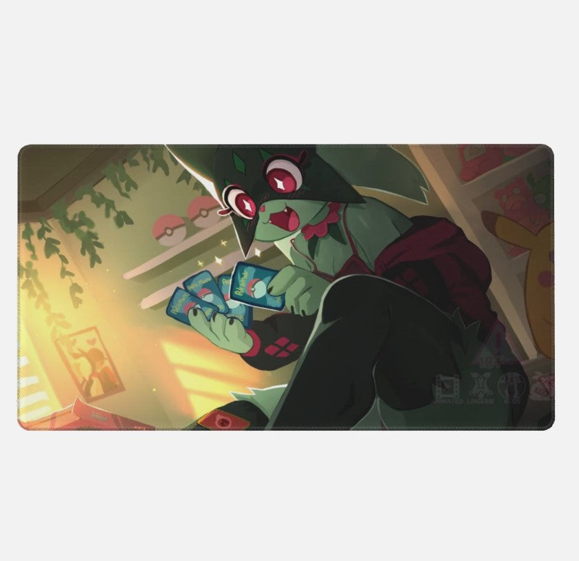 Board Card Game Pokemon Meowscarada Gaming Mouse Pad PTCG CCG MTG Play Mat, Choose Size