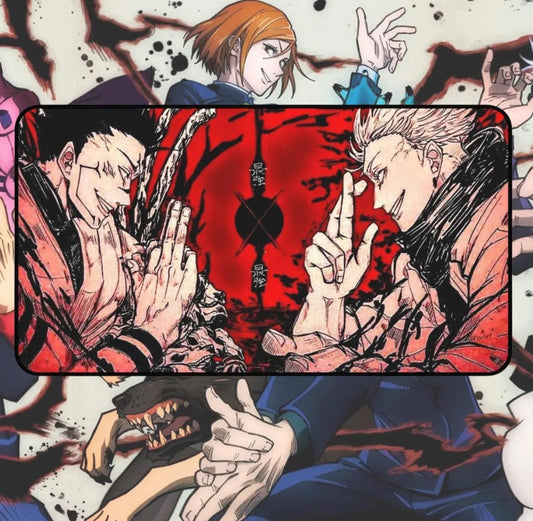 Anime Jujutsu Kaisen Sukuna x Gojo Desk Mat, Mouse Pad, Choose Size