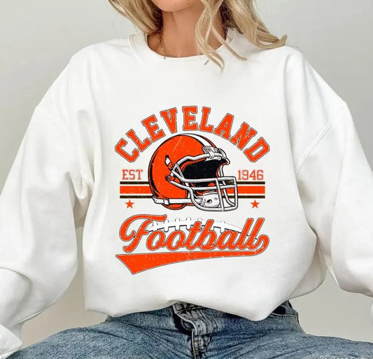 Vintage 90s Style Cleveland Football fan tshirt,Cleveland sweatshirt,Cleveland football Hoodie, Game day Football, Vintage Tee,Youth tshirt