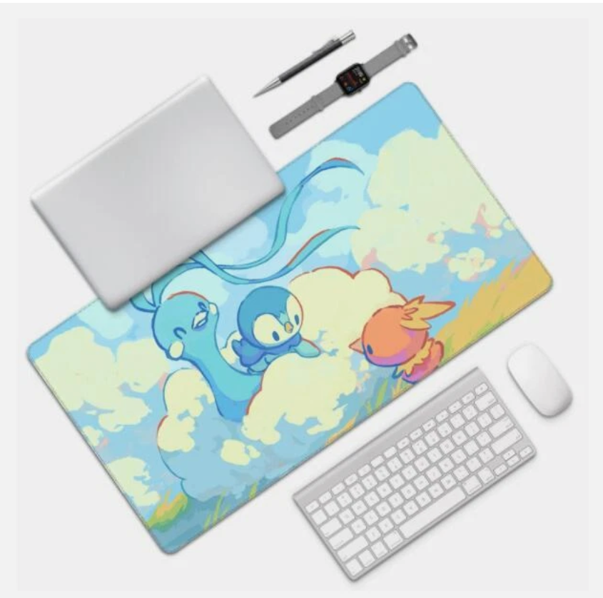 Board Card Game Pokemon Piplup 3143 Gaming Mouse Pad PTCG CCG MTG Play Mat