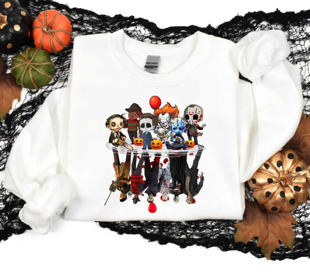 Halloween Horror Movie Killers Shirt Hoodie Sweatshirt, Halloween Movie Characters Shirt, Scary Halloween Party Shirt, Halloween Hoodies