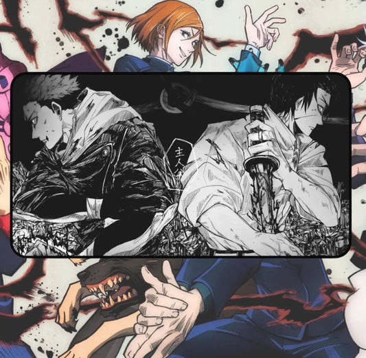 Anime Jujutsu Kaisen Sukuna-Yuji Desk Mat, Mouse Pad, Choose Size