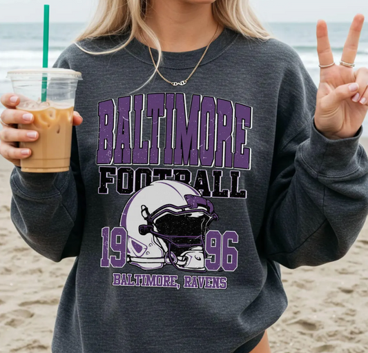 Vintage 90s Baltimore Football Vintage Style Comfort Colors T-Shirt,Retro Baltimore Crewneck,Oversized Football T-Shirt,Gift Football Fan