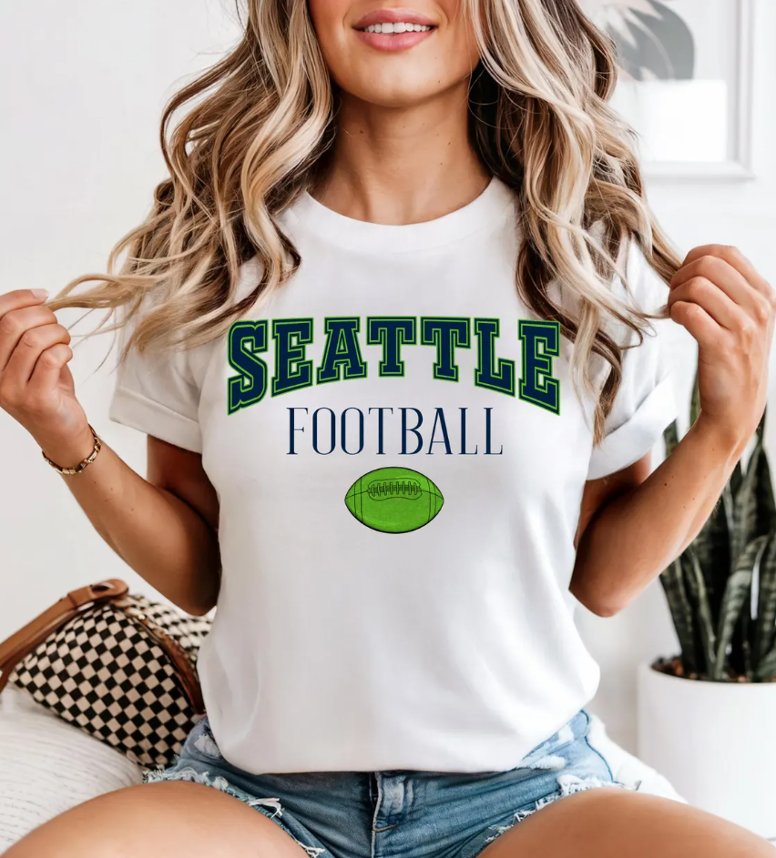 Football Shirt Seattle Seahawks Game Day Tee for Fans, Seahawks Lover Gift, Seattle Sports T-Shirt, Football Fan Apparel