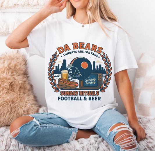 Vintage Chicago Football Fan T-Shirt: Game Day Graphic Tee