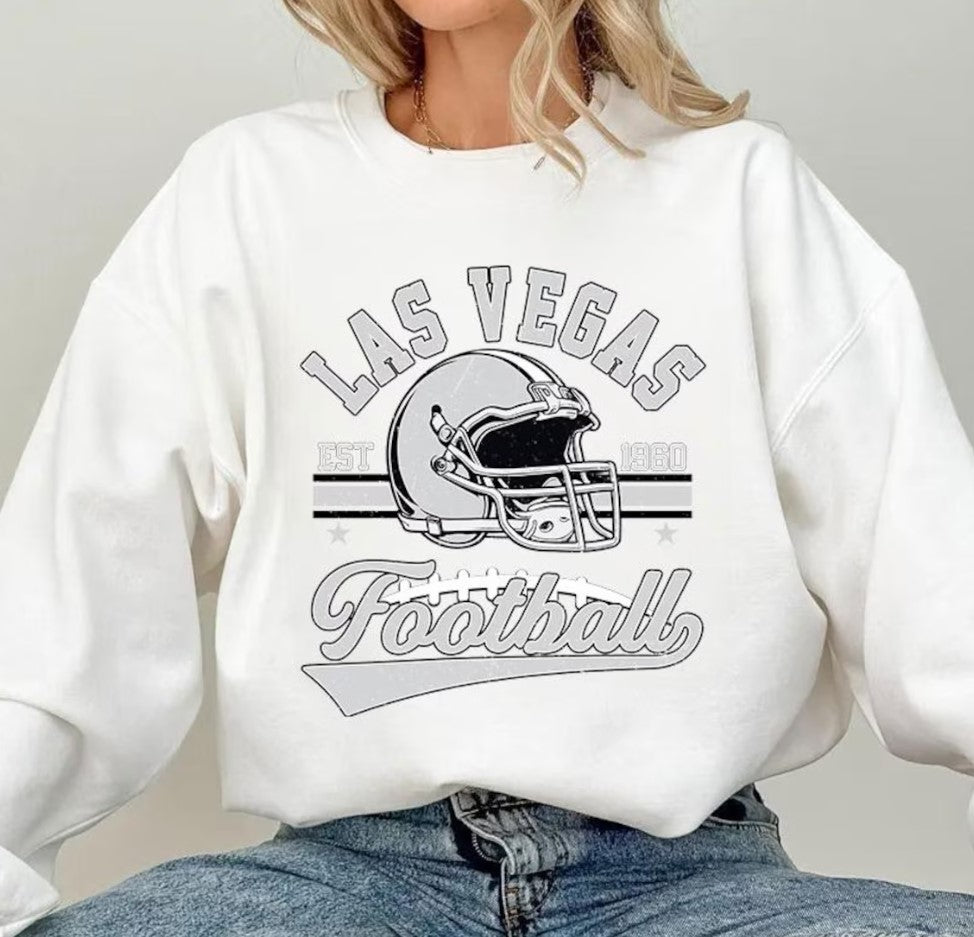 Vintage 90s Style Las Vegas Football Sweatshirt, Retro Sports Fan Shirt, Game Day Gift Tee, Las Vegas Mascot Sweatshirt, Las Vegas Football