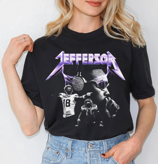 Justin Jefferson Vintage T-Shirt: Minnesota Vikings Game Day Tee