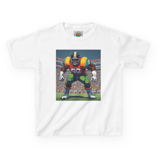 Youth Sports Fan Tee, Perfect for Game Day, Kids Birthday Gift, Athletic Wear, Football Enthusiast Shirt