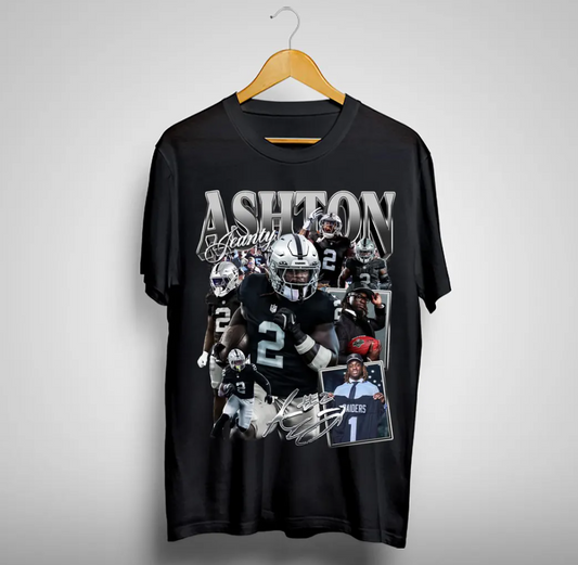Ashton Jeanty v2 Travis Hunter Cam Ward Deion Sanders Heisman Dillion Gabriel Shadeur Sanders Vintage College Football Vintage NFL Shirt