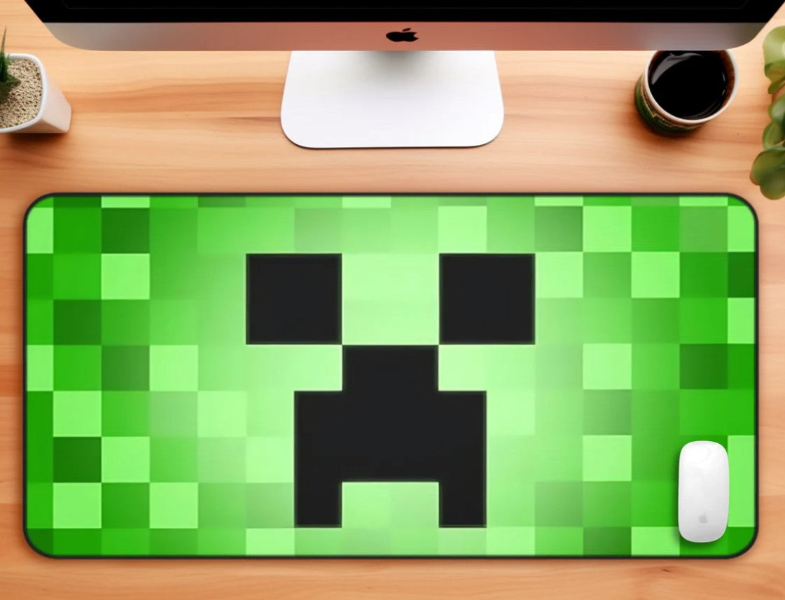 Iconic creeper head texture mouse pad, Choose Size