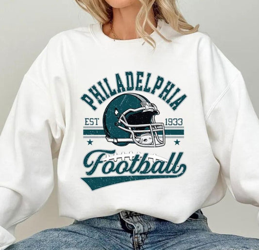Vintage 90s Style Philadelphia Football SweatShirt, The Birds Game Day T Shirt, Sundays Are For The Birds Football Season Gift For Fans
